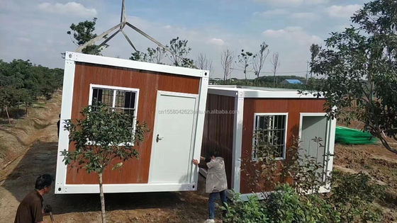 Customized Color 20ft Prefabricated Flat Package Bulk Container Frame House for Migrant Workers on Construction Site