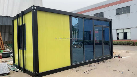 Customized Color 20ft Prefabricated Flat Package Bulk Container Frame House for Migrant Workers on Construction Site