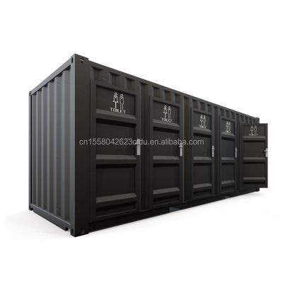 Steel Public Restrooms Flat Pack Customized Modern Design Prefab Container House for Hotel Application Customized Color