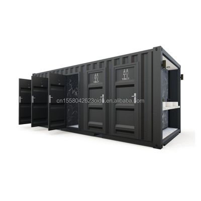 Steel Public Restrooms Flat Pack Customized Modern Design Prefab Container House for Hotel Application Customized Color