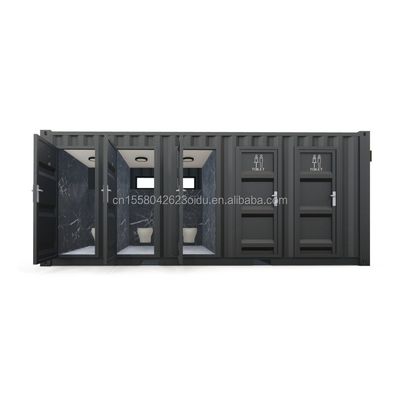 Steel Public Restrooms Flat Pack Customized Modern Design Prefab Container House for Hotel Application Customized Color