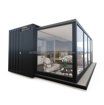 Customized Color EU Portable 20ft Expandable Container House for Couples or Hotel and Aluminum Alloy Windows