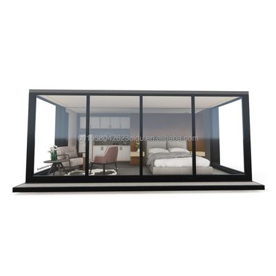 Customized Color EU Portable 20ft Expandable Container House for Couples or Hotel and Aluminum Alloy Windows