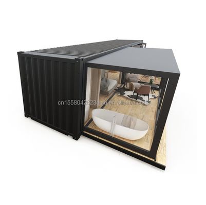 Customized Color EU Portable 20ft Expandable Container House for Couples or Hotel and Aluminum Alloy Windows