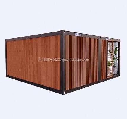 20 Foot Deluxe 2-Bedroom Prefabricated Wooden House Modern Design Foldable Kitchen Bathroom and Outdoor Terrace for Living