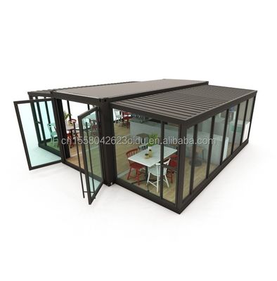 Aluminum Alloy Windows Modern 40ft 20ft Steel Container Modules for Rapid Assembly Home Expansion Mall Coffee Shop