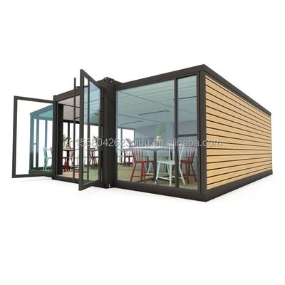 Aluminum Alloy Windows Modern 40ft 20ft Steel Container Modules for Rapid Assembly Home Expansion Mall Coffee Shop
