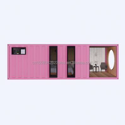 Aluminum Alloy Windows 3 Bedroom Container Residence with Packaging and Wave Sandwich Panel Walls