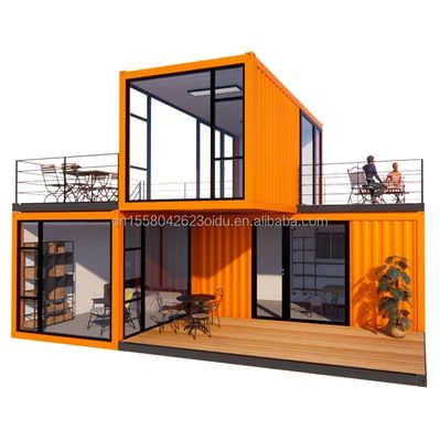Aluminum Alloy Windows Customized 3 Modules Modular Living Container Flat Pack Prefab Home Office or Garden House Made from Steel