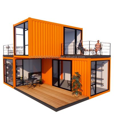 Aluminum Alloy Windows Customized 3 Modules Modular Living Container Flat Pack Prefab Home Office or Garden House Made from Steel