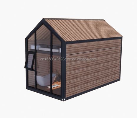 Detachable Wooden Mobile House with 50/75/100mm Wave Sandwich Panel Walls and Modern Design Style Loft Bedroom Included