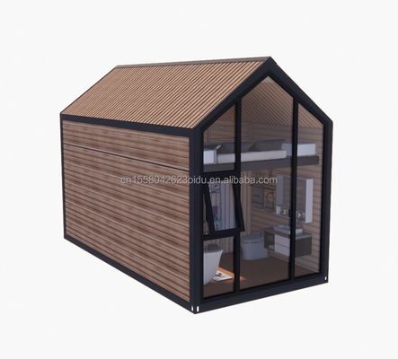Detachable Wooden Mobile House with 50/75/100mm Wave Sandwich Panel Walls and Modern Design Style Loft Bedroom Included