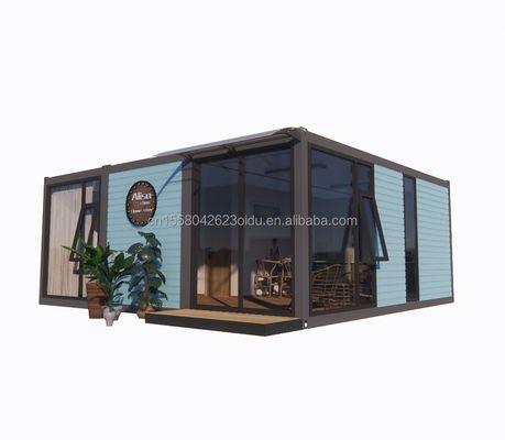 Galvanized Steel Bending 180g 20ft 40ft Detachable Prefabricated Flat Pack Container Home House With 2 Bedrooms for Hotel