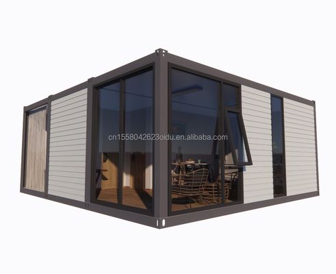 Galvanized Steel Bending 180g 20ft 40ft Detachable Prefabricated Flat Pack Container Home House With 2 Bedrooms for Hotel