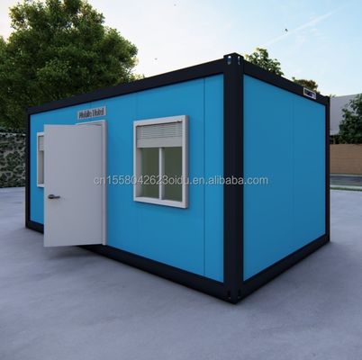 Affordable 20ft/40ft Wall 50/75/100mm Wave Sandwich Panel Prefabricated Container Room for Modern Family Residence