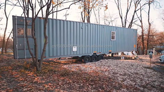 40ft Shipping Container Transformation for a Convenient Family Home Bedroom Living Room Kitchen and Bathroom Included