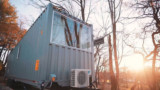 40ft Shipping Container Transformation for a Convenient Family Home Bedroom Living Room Kitchen and Bathroom Included
