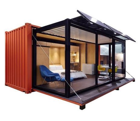 Customized Color 20ft Shipping Container Bar Prefabricated House Drawer Type Push-Pull Expansion Container House Living Room