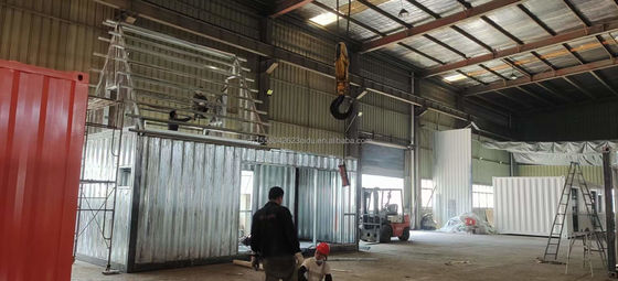 Hotel Steel Frame Galvanized Steel Bending Flat Packaging Container for 20ft Medical Clinic Isolation Room White Custom Glass House
