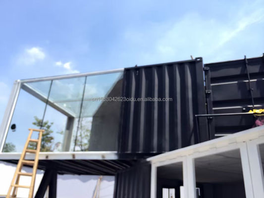 Customized Color and Aluminum Alloy Windows 20ft Luxury Container Room for Sales Booth Coffee Shop Guard Box Office Bar