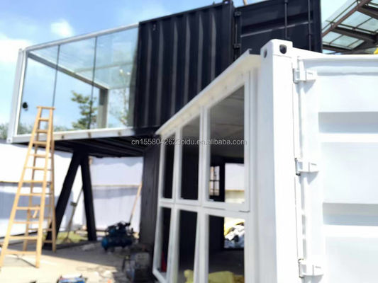 Customized Color and Aluminum Alloy Windows 20ft Luxury Container Room for Sales Booth Coffee Shop Guard Box Office Bar
