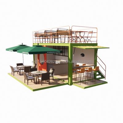 Galvanized Steel Square Tubes 20ft Luxury Container Room for Coffee Shop Guard Room Office Bar and Family Bar Producer