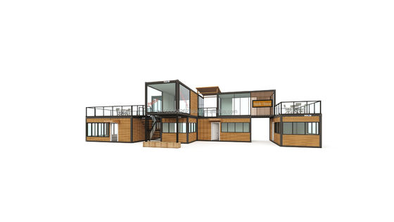 20ft/40ft Customized Color Combination Container Room for Sales Booth Coffee Shop Guard Room Office Bar