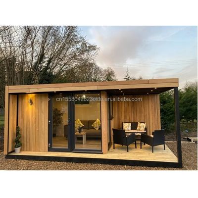 20ft Luxury Combination Hotel Container Room Sales Booth Coffee Shop Guard Room Office Bar with Aluminum Alloy Windows