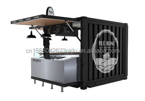 20ft or 40ft Combination Container Room Customizable Color for Sales Booth Coffee Shop Guard Room Office Bar