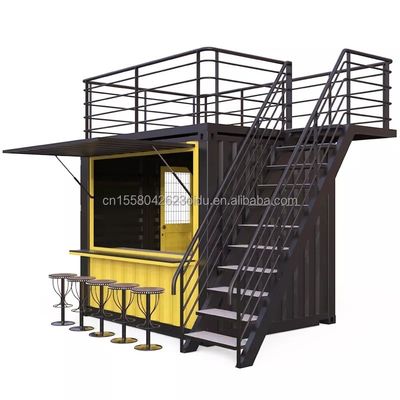 20ft or 40ft Combination Container Room Customizable Color for Sales Booth Coffee Shop Guard Room Office Bar