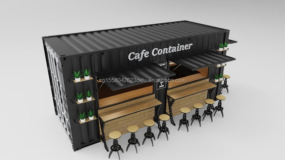 Supply Custom Foldable Hotel Mobile Home with Galvanized Steel Bending 180g 20ft Ready To Foldable Shipping Container House