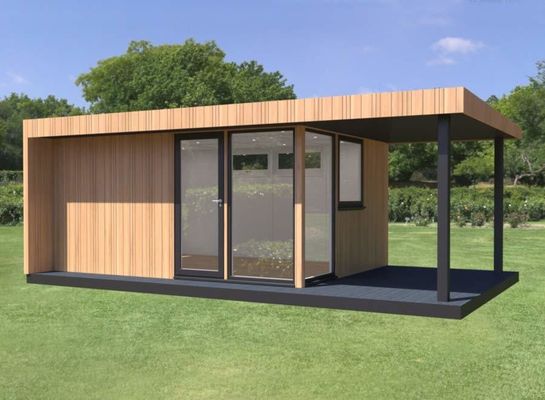 Galvanized Steel Bending 180g 20ft Flat Pack Luxury Prefabricated Shipping Container House with Steel Frame and Windows