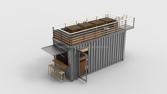 2022 OEM 20ft Flat Pack Ready To Living Container House Made Of Aluminum Alloy Windows And Galvanized Steel Bending 180g