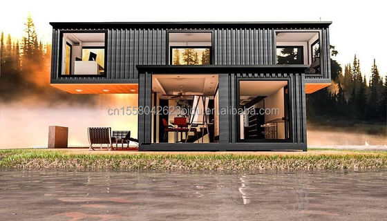 20ft/40ft Customized Flatpack Combination Luxury Container House with Wall 50/75/100mm Wave Sandwich Panel at Discounted