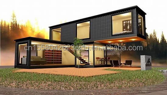 20ft/40ft Customized Flatpack Combination Luxury Container House with Wall 50/75/100mm Wave Sandwich Panel at Discounted